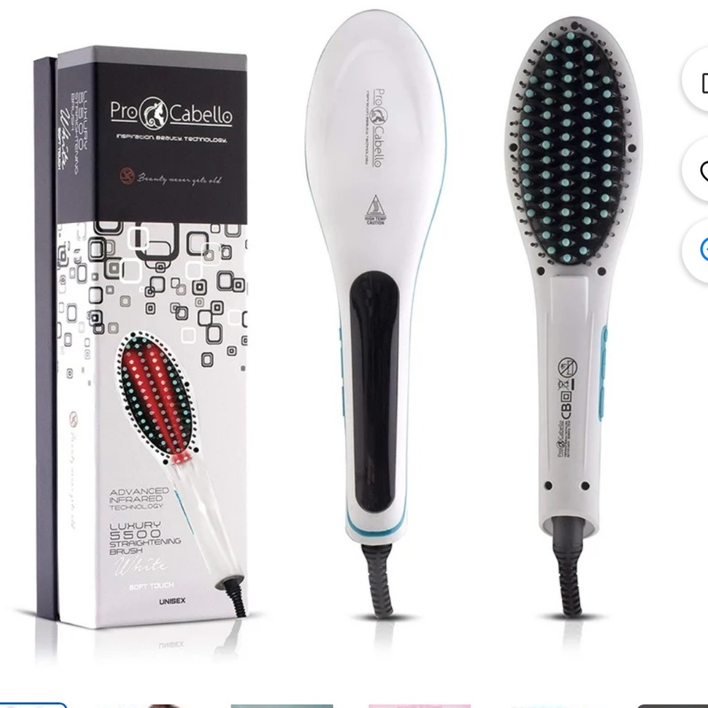 Pro Cabello Advanced Infrared Technology Luxury 5500 Straightening Brush NIB